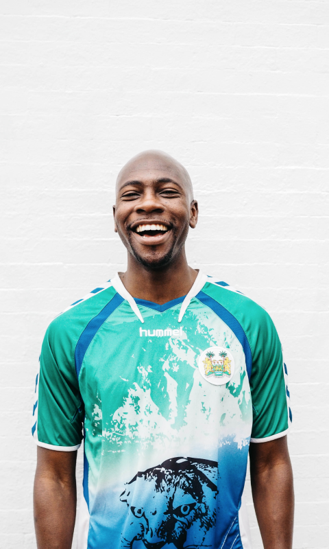 black man with a smile